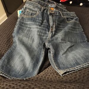 Place Kids Denim Shorts - Dark Blue